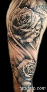 Фото красивые розы тату 12.08.2019 №039 - beautiful roses tattoo - tatufoto.com