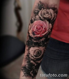Фото красивые розы тату 12.08.2019 №051 - beautiful roses tattoo - tatufoto.com