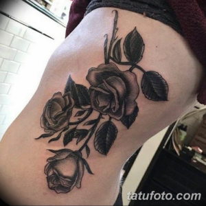 Фото красивые розы тату 12.08.2019 №052 - beautiful roses tattoo - tatufoto.com