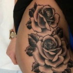 Фото красивые розы тату 12.08.2019 №053 - beautiful roses tattoo - tatufoto.com