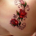 Фото красивые розы тату 12.08.2019 №062 - beautiful roses tattoo - tatufoto.com