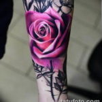 Фото красивые розы тату 12.08.2019 №068 - beautiful roses tattoo - tatufoto.com