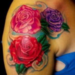 Фото красивые розы тату 12.08.2019 №077 - beautiful roses tattoo - tatufoto.com