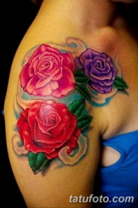 Фото красивые розы тату 12.08.2019 №077 - beautiful roses tattoo - tatufoto.com