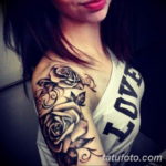 Фото красивые розы тату 12.08.2019 №090 - beautiful roses tattoo - tatufoto.com