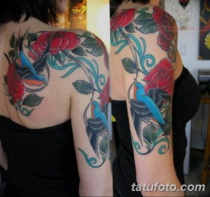 Фото красивые розы тату 12.08.2019 №092 - beautiful roses tattoo - tatufoto.com
