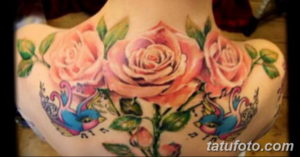 Фото красивые розы тату 12.08.2019 №099 - beautiful roses tattoo - tatufoto.com