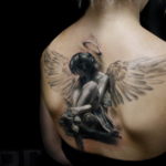Фото красивые тату ангелов 12.08.2019 №006 - beautiful angels tattoos - tatufoto.com