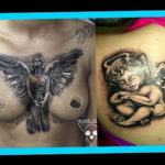Фото красивые тату ангелов 12.08.2019 №014 - beautiful angels tattoos - tatufoto.com