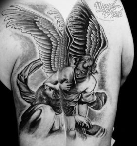 Фото красивые тату ангелов 12.08.2019 №015 - beautiful angels tattoos - tatufoto.com
