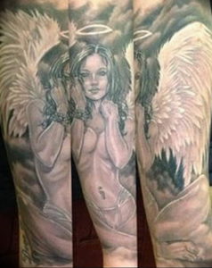 Фото красивые тату ангелов 12.08.2019 №019 - beautiful angels tattoos - tatufoto.com