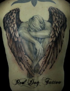 Фото красивые тату ангелов 12.08.2019 №020 - beautiful angels tattoos - tatufoto.com