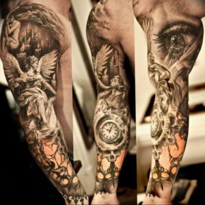 Фото красивые тату ангелов 12.08.2019 №024 - beautiful angels tattoos - tatufoto.com