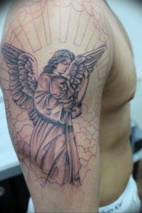 Фото красивые тату ангелов 12.08.2019 №026 - beautiful angels tattoos - tatufoto.com