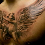 Фото красивые тату ангелов 12.08.2019 №027 - beautiful angels tattoos - tatufoto.com