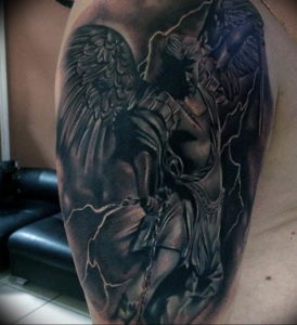 Фото красивые тату ангелов 12.08.2019 №028 - beautiful angels tattoos - tatufoto.com