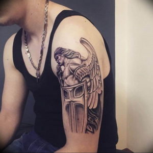 Фото красивые тату ангелов 12.08.2019 №030 - beautiful angels tattoos - tatufoto.com