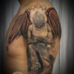 Фото красивые тату ангелов 12.08.2019 №031 - beautiful angels tattoos - tatufoto.com