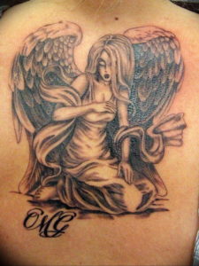 Фото красивые тату ангелов 12.08.2019 №033 - beautiful angels tattoos - tatufoto.com