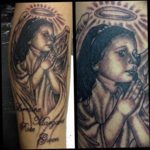 Фото красивые тату ангелов 12.08.2019 №037 - beautiful angels tattoos - tatufoto.com