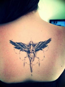 Фото красивые тату ангелов 12.08.2019 №056 - beautiful angels tattoos - tatufoto.com