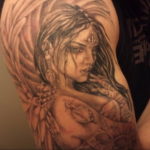 Фото красивые тату ангелов 12.08.2019 №060 - beautiful angels tattoos - tatufoto.com