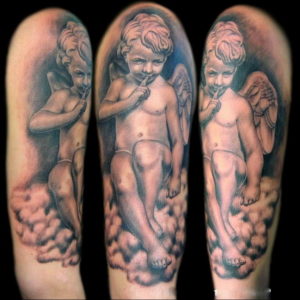 Фото красивые тату ангелов 12.08.2019 №061 - beautiful angels tattoos - tatufoto.com