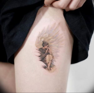 Фото красивые тату ангелов 12.08.2019 №064 - beautiful angels tattoos - tatufoto.com