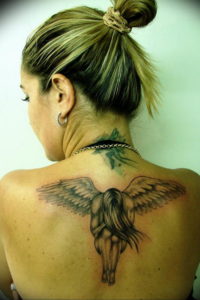 Фото красивые тату ангелов 12.08.2019 №069 - beautiful angels tattoos - tatufoto.com