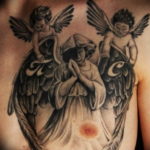 Фото красивые тату ангелов 12.08.2019 №070 - beautiful angels tattoos - tatufoto.com