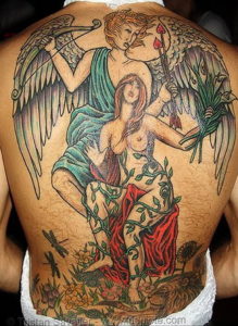 Фото красивые тату ангелов 12.08.2019 №080 - beautiful angels tattoos - tatufoto.com