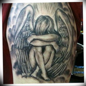 Фото красивые тату ангелов 12.08.2019 №085 - beautiful angels tattoos - tatufoto.com