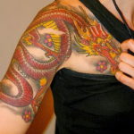 Фото красивые тату драконов 12.08.2019 №022 - beautiful dragon tattoos - tatufoto.com