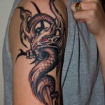 Фото красивые тату драконов 12.08.2019 №025 - beautiful dragon tattoos - tatufoto.com