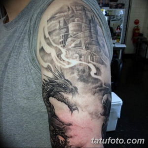 Фото красивые тату драконов 12.08.2019 №063 - beautiful dragon tattoos - tatufoto.com