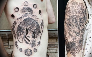 Фото красивые тату животных 12.08.2019 №087 - beautiful animal tattoos - tatufoto.com