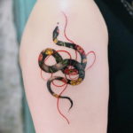 Фото красивые тату змеи 12.08.2019 №004 - beautiful snake tattoos - tatufoto.com