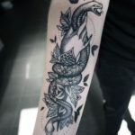 Фото красивые тату змеи 12.08.2019 №020 - beautiful snake tattoos - tatufoto.com