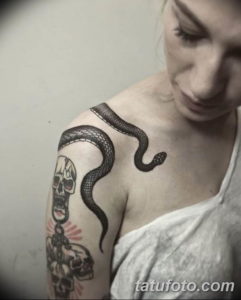 Фото красивые тату змеи 12.08.2019 №025 - beautiful snake tattoos - tatufoto.com