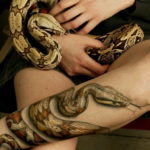 Фото красивые тату змеи 12.08.2019 №035 - beautiful snake tattoos - tatufoto.com