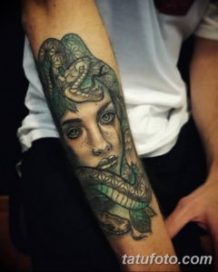 Фото красивые тату змеи 12.08.2019 №048 - beautiful snake tattoos - tatufoto.com