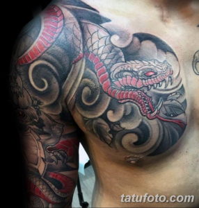 Фото красивые тату змеи 12.08.2019 №055 - beautiful snake tattoos - tatufoto.com