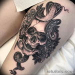 Фото красивые тату змеи 12.08.2019 №073 - beautiful snake tattoos - tatufoto.com