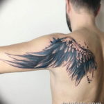 Фото красивые тату крылья 12.08.2019 №003 - beautiful tattoo wings - tatufoto.com