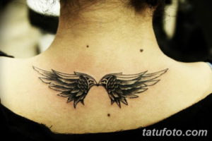 Фото красивые тату крылья 12.08.2019 №004 - beautiful tattoo wings - tatufoto.com