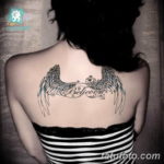 Фото красивые тату крылья 12.08.2019 №009 - beautiful tattoo wings - tatufoto.com