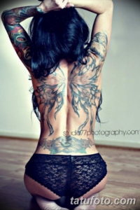 Фото красивые тату крылья 12.08.2019 №021 - beautiful tattoo wings - tatufoto.com