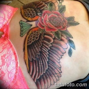 Фото красивые тату крылья 12.08.2019 №022 - beautiful tattoo wings - tatufoto.com