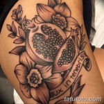 Фото красивые тату на бедре 12.08.2019 №004 - beautiful tattoos on the hip - tatufoto.com