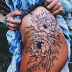 Фото красивые тату на бедре 12.08.2019 №005 - beautiful tattoos on the hip - tatufoto.com